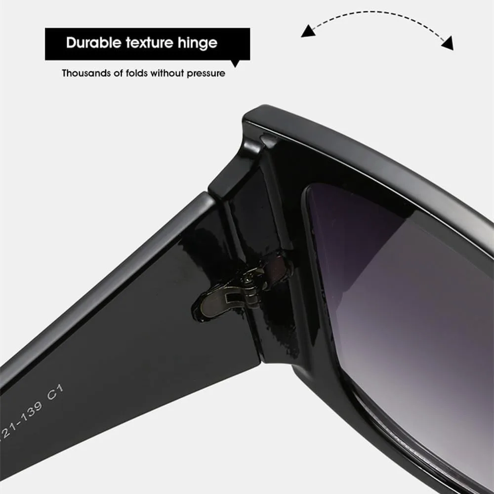 

Женские солнцезащитные очки LVTFCO большого размера, модные солнцезащитные очки с градиентным покрытием в крупной оправе, защита от УФ-излучения UV400, Tea Tea