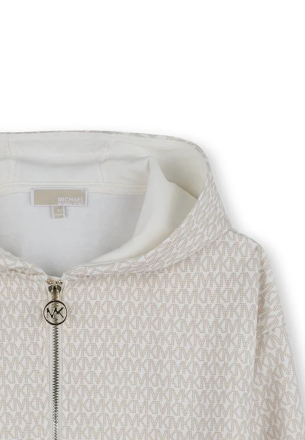 Толстовка на молнии Michael Kors Kids, Cream — фото 4