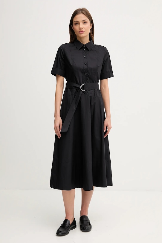 

Хлопковое платье Dkny, черный