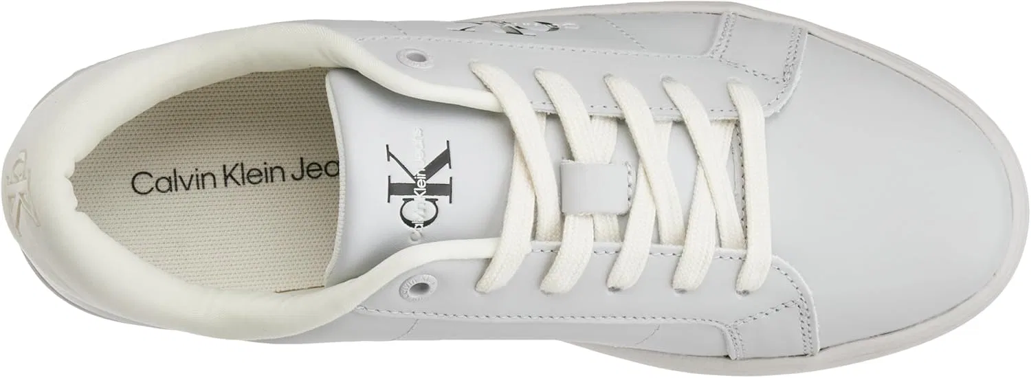 Кроссовки Calvin Klein Herren Cupsole Leder, Gray Oyster Mushroom — фото 3
