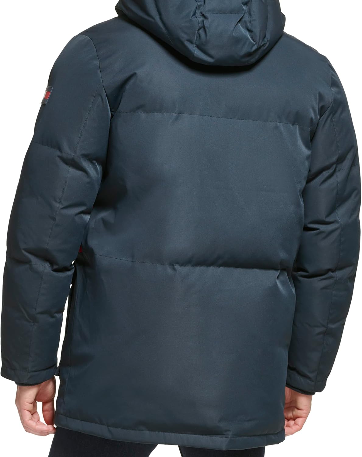 Мужская парка Tommy Hilfiger Arctic Cloth Heavyweight Performance Parka Down Alternative Upperwear, Navy Flag Colorblock — фото 4