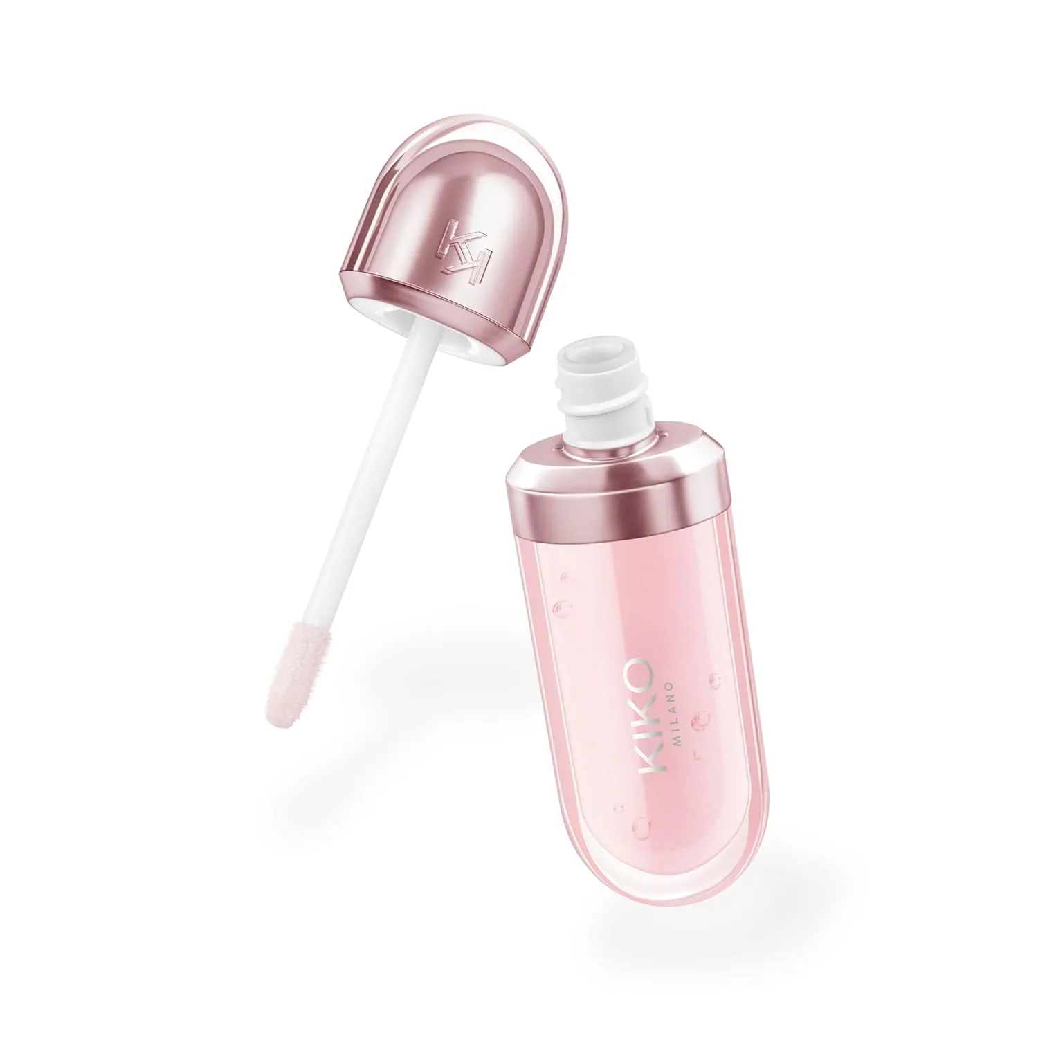 Kiko Milano 3D Hydra Lip Oil - Увлажняющее, питательное, придающее блеск губам, нелипкая, увлажняющая формула с витамином Е - 6,5 мл, 03 Glossed Glass — фото 4