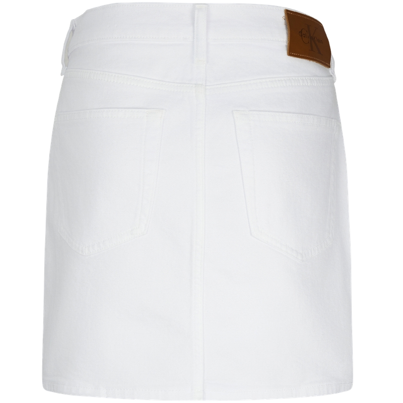 Calvin Klein Повседневная короткая юбка женская джинсовая white — фото 3