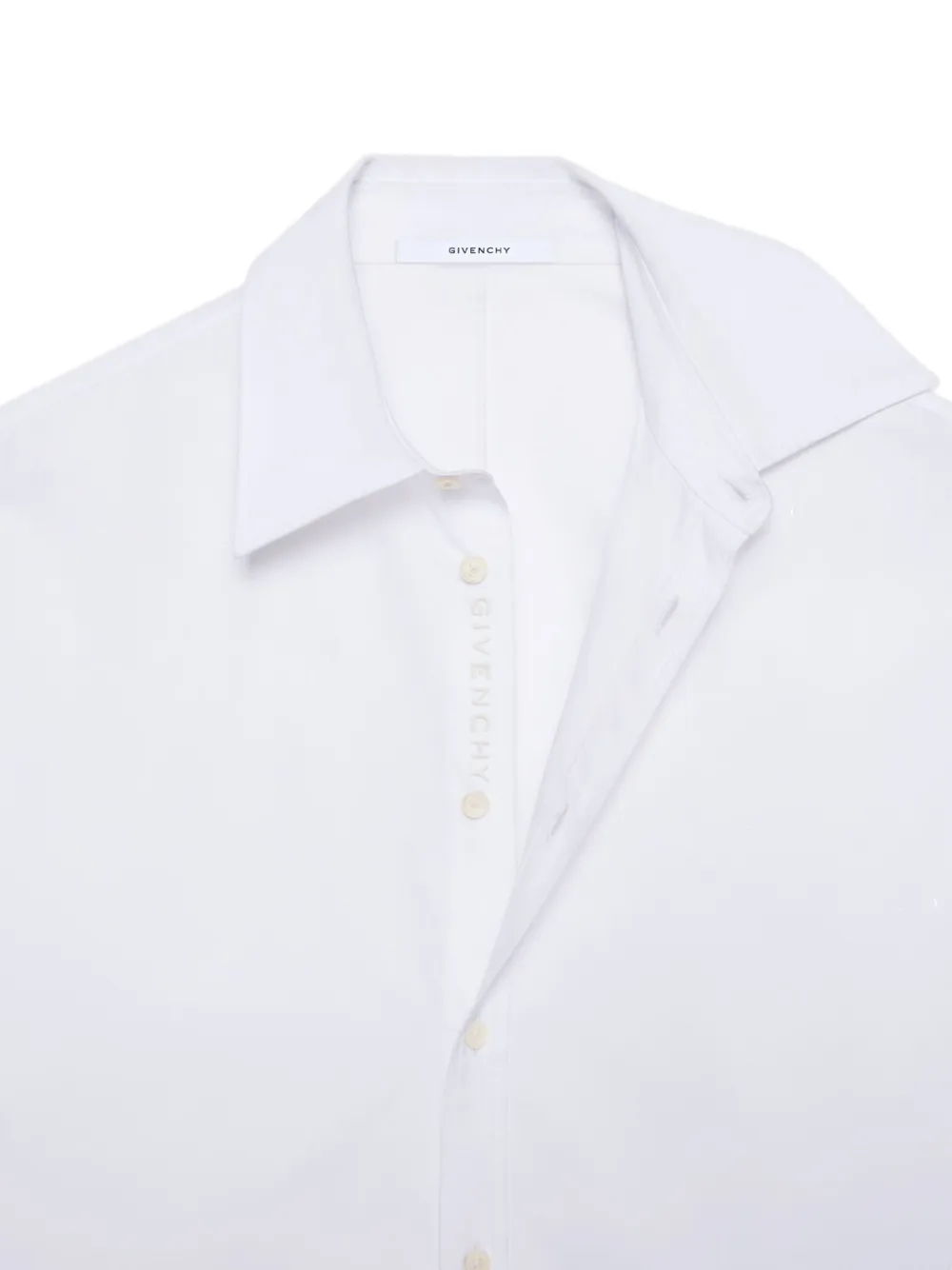 Хлопковая рубашка с длинными рукавами Couture Seam Cocoon Givenchy, белый — фото 2