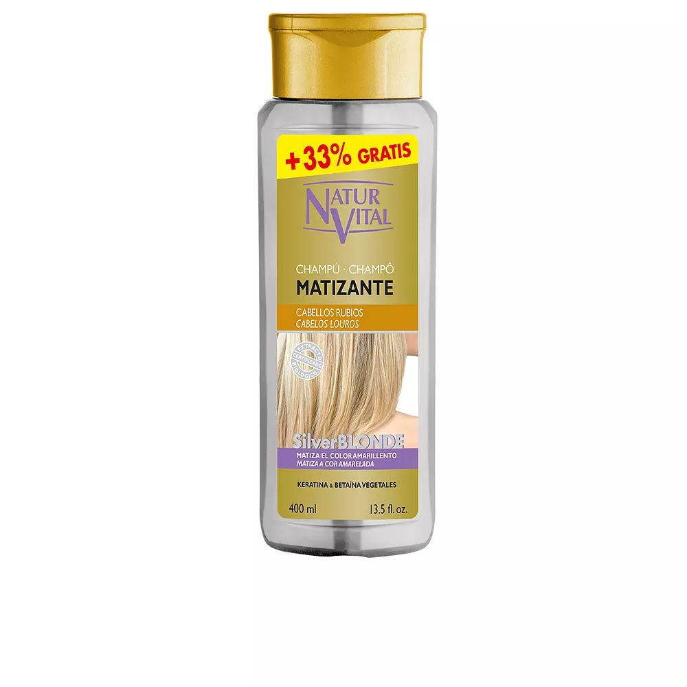 

Шампунь Champu matizante silver blonde Naturvital, 400 мл.