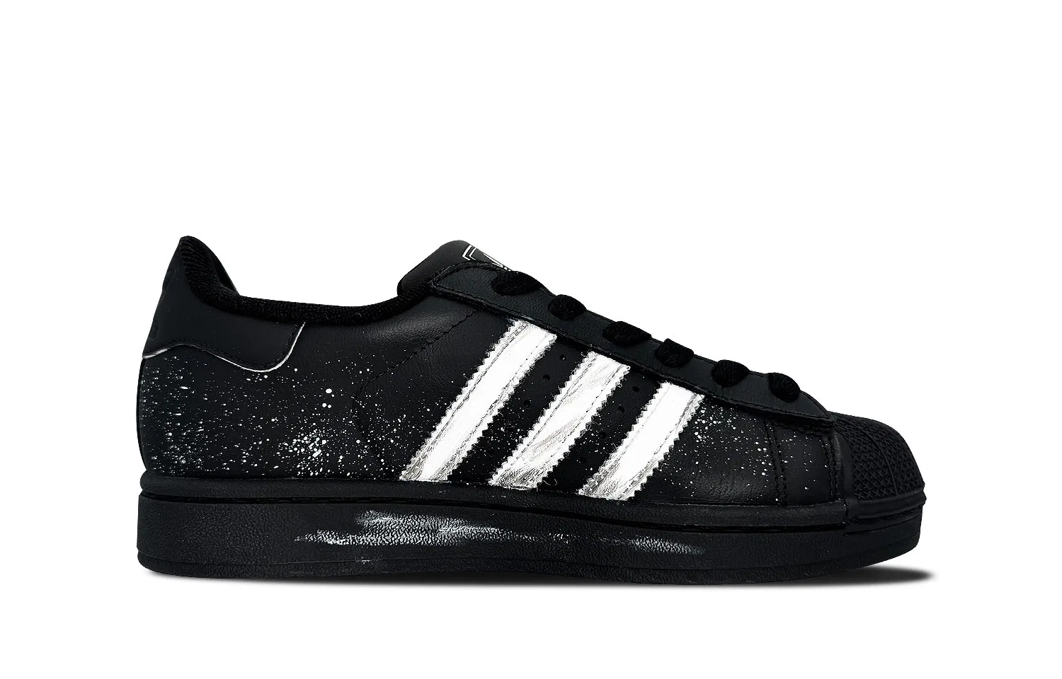 Кроссовки для скейтбординга Superstar 2 Leather Abrasion Resistant Low top Kids' Skateboarding Shoes Black Teenagers Adidas Originals — фото 3