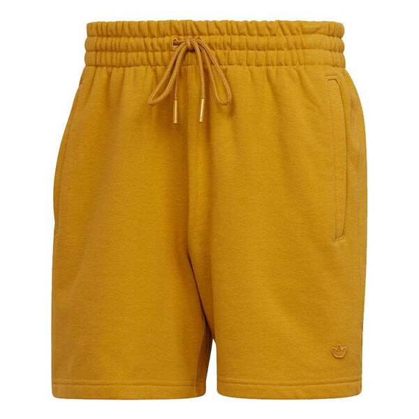 

Шорты originals c short ft solid color lacing sports shorts gold color Adidas, золотой