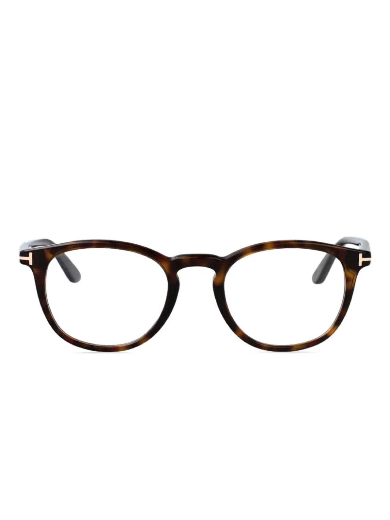 

Солнцезащитные очки TOM FORD Eyewear в круглой оправе из черепахового панциря, коричневый