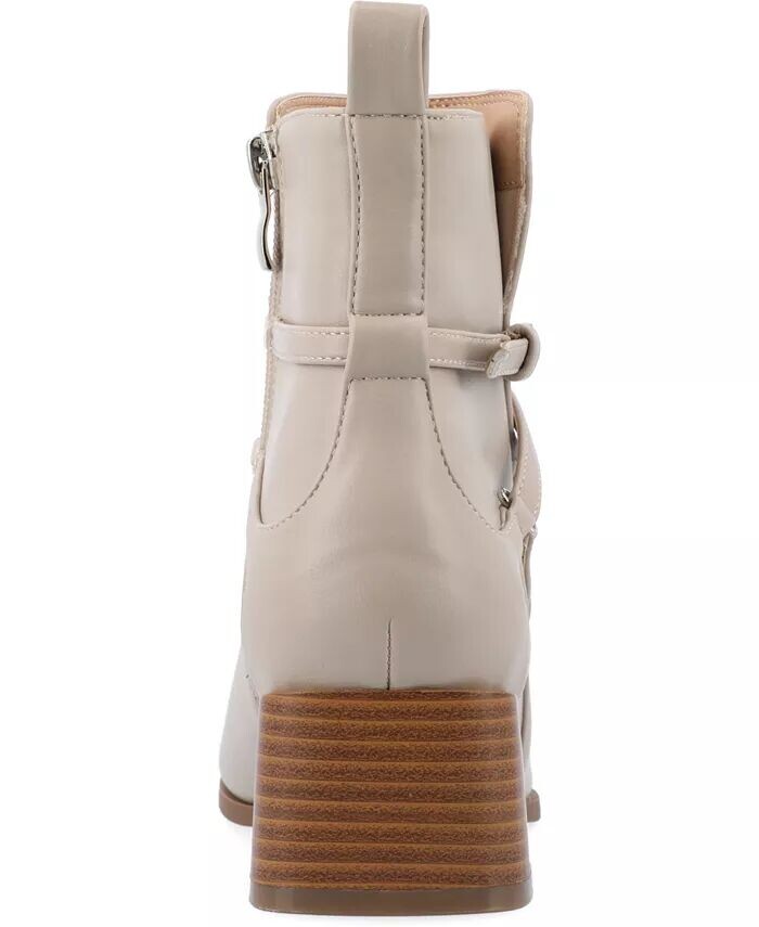 Женские ботильоны Estelle Stacked Block Heel Journee Collection, серый — фото 3