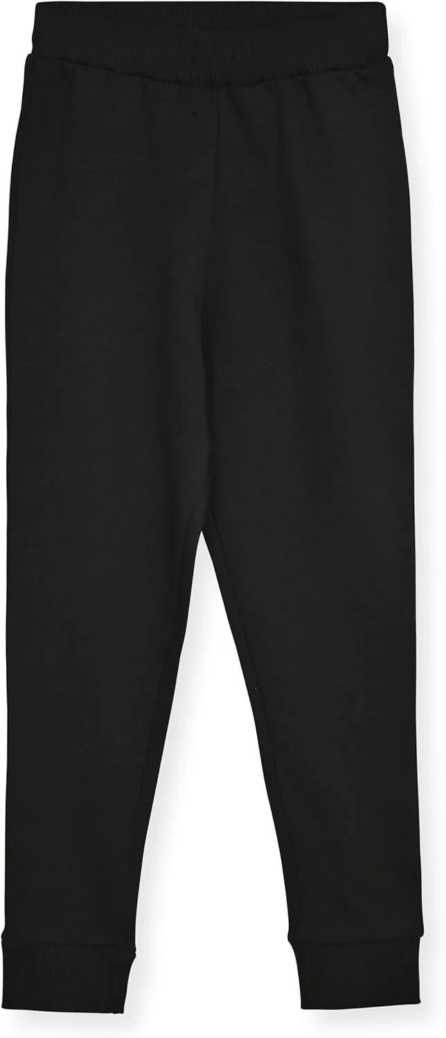 Спортивные штаны Studio 3 Little Big Girls' - комплект из 4 штук, флисовые спортивные штаны, Black/Heather Grey/Navy/Pink — фото 2