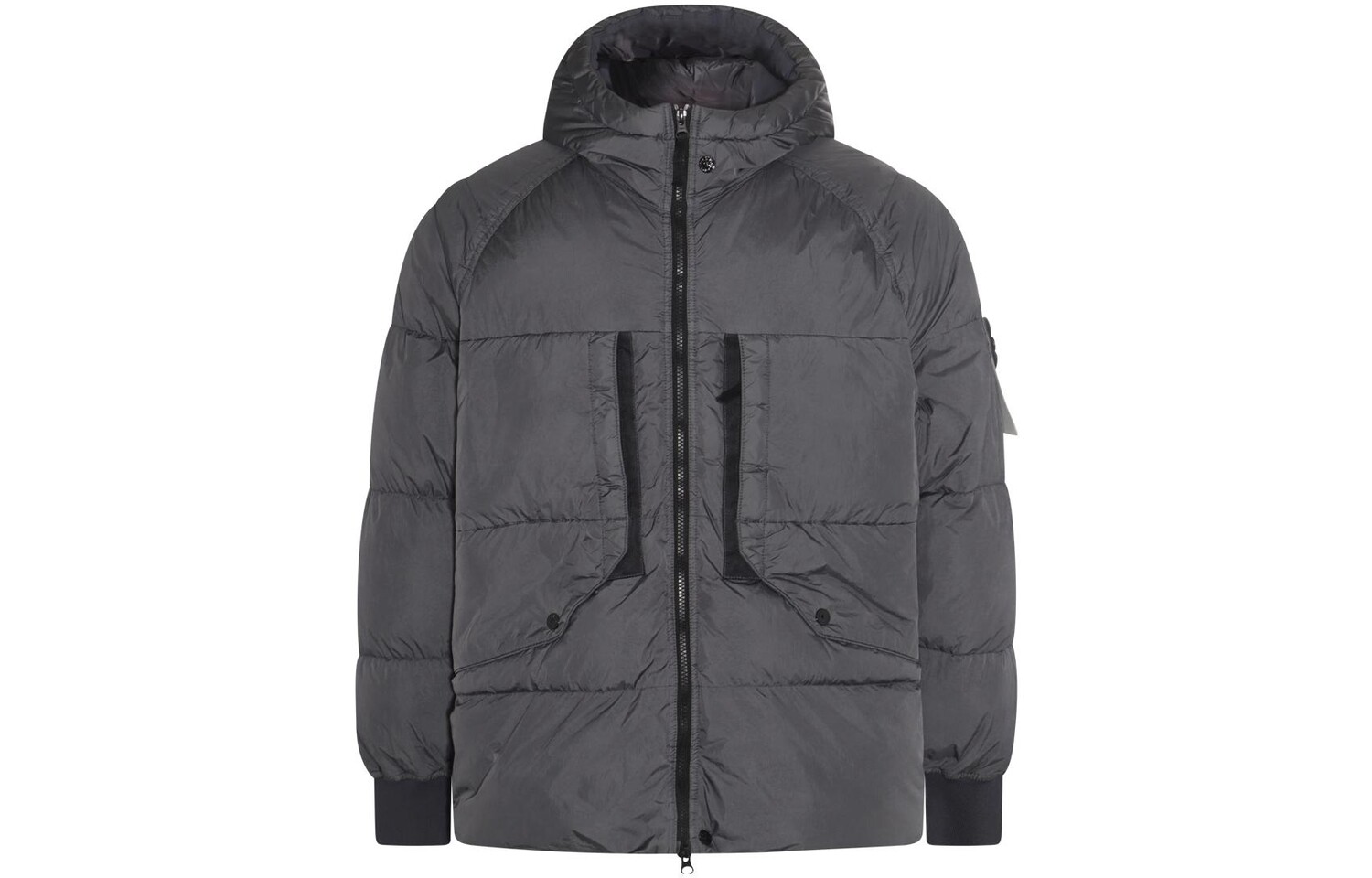 

Пуховик мужской серый Stone Island, серый