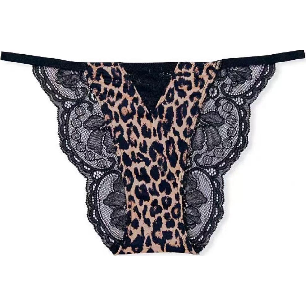 

Victoria's Secret Женские трусы 1 упаковка Black Leopard Print