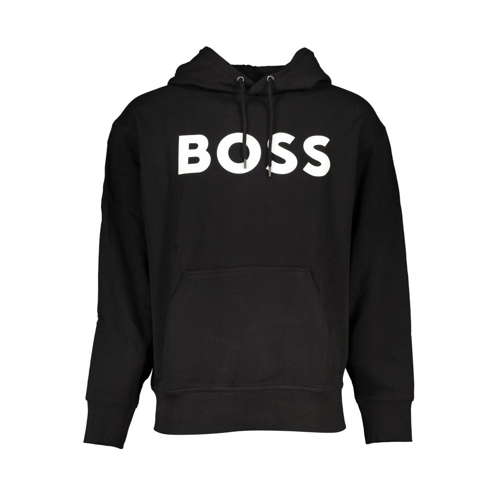 

Черный хлопковый свитер Hugo Boss