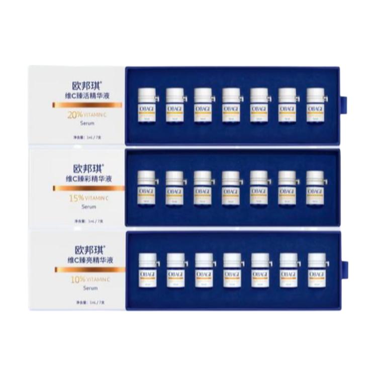 

Сыворотка с вторичным высвобождением Unisex Obagi, three-piece set: premium serums 1ml*7/box+premium color serums 1ml*7/box+premium brightening serums 1ml*7/box