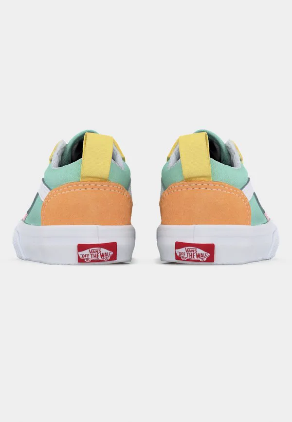 Детские туфли унисекс в стиле олдскул на эластичных шнурках Vans, Multi-Coloured — фото 4