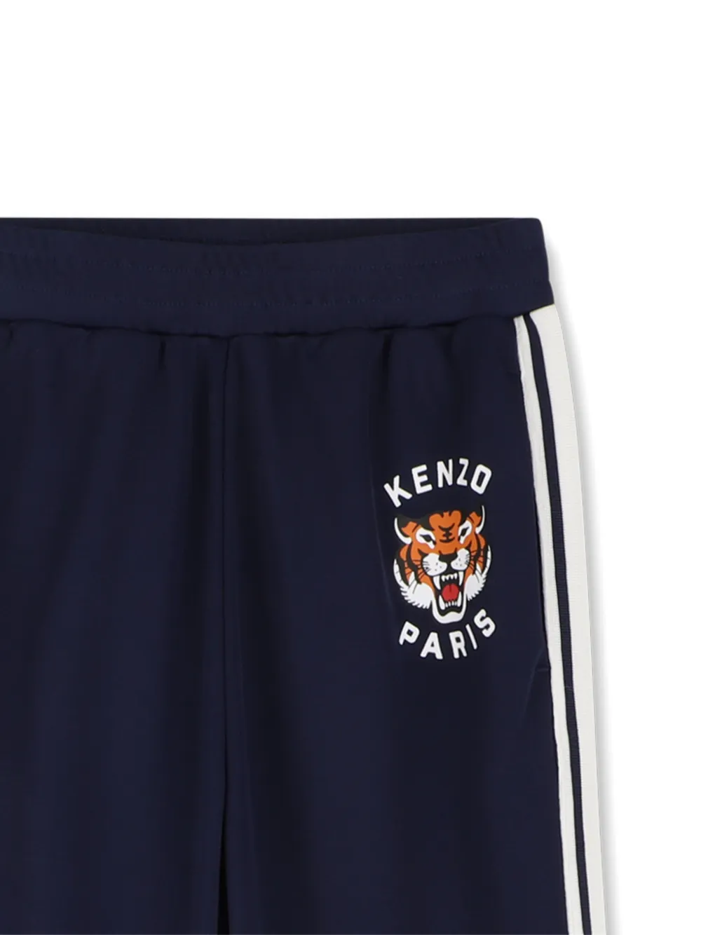 Спортивные брюки с лампасами и принтом Tiger Kenzo Kids, синий — фото 3