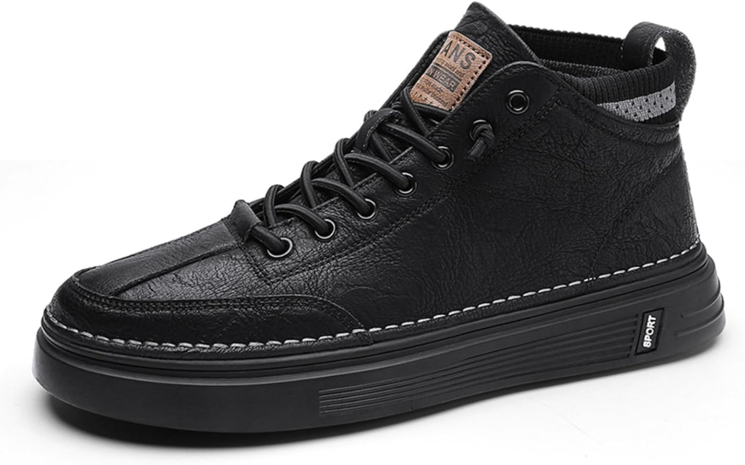 

Мужские коричневые флисовые ботинки на подкладке с шнуровкой, теплая повседневная обувь на зиму Aokisx