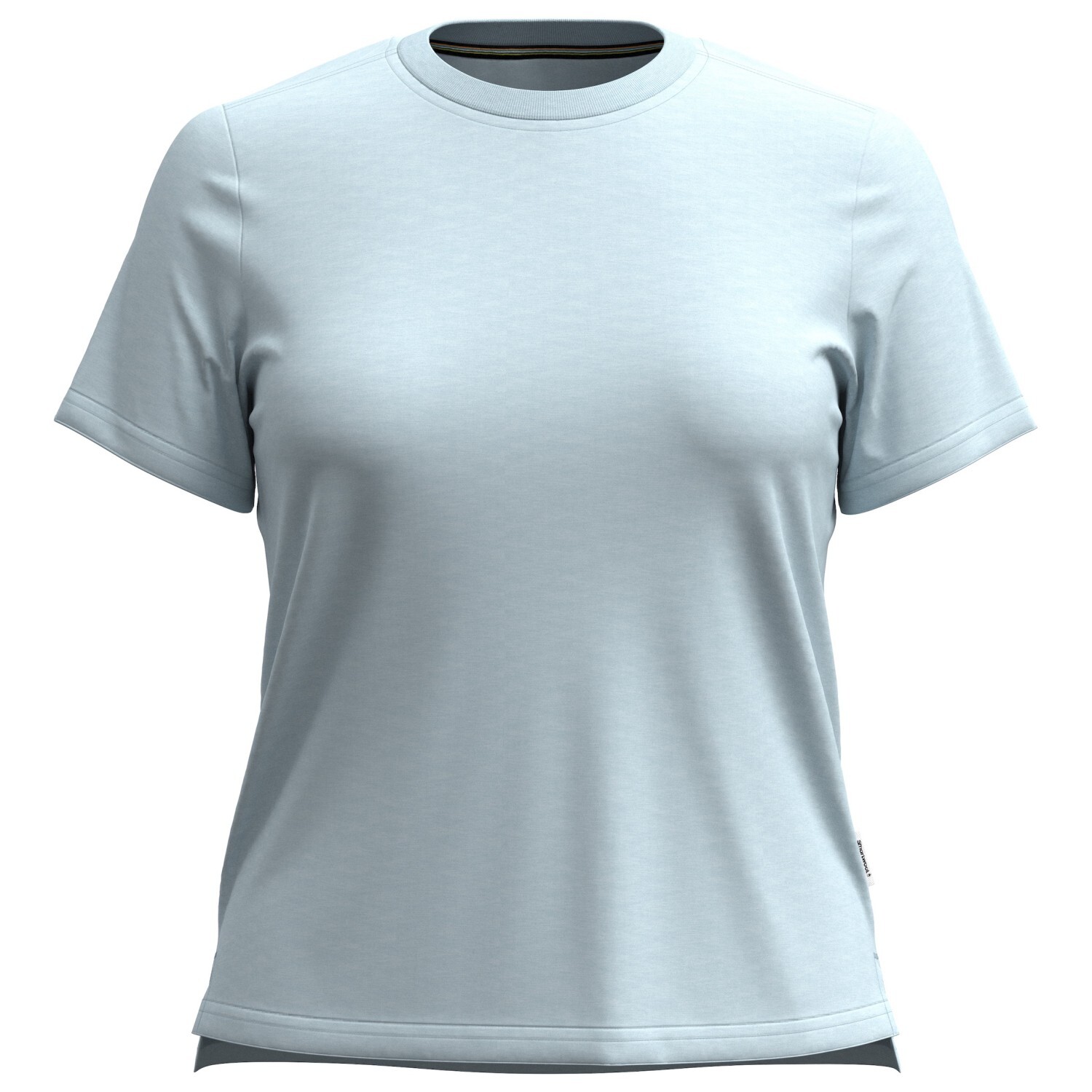 

Рубашка из мериноса Smartwool Women's Perfect Crew Tee, цвет Winter Sky Heather