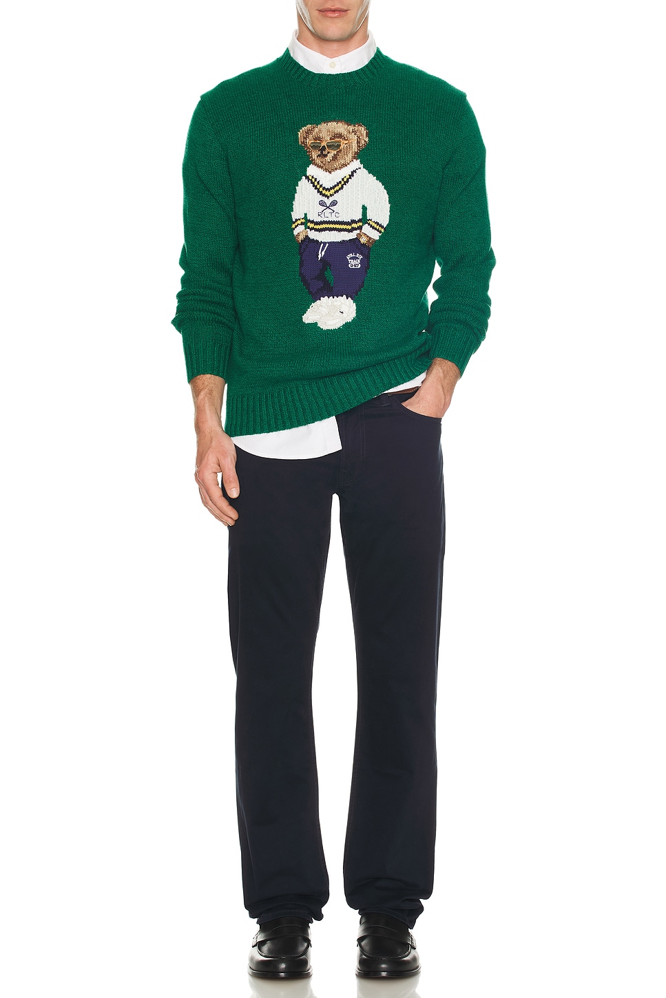 

Свитер Heritage Icon Bear с круглым вырезом Polo Ralph Lauren, Primary Green