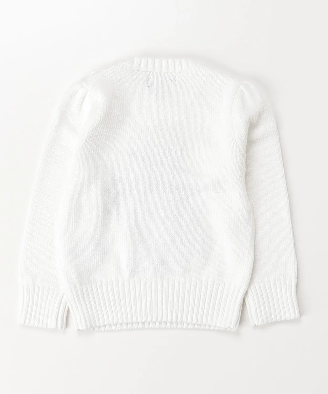 Свитер с медвежонком Polo Ralph Lauren хлопковый белый — фото 4