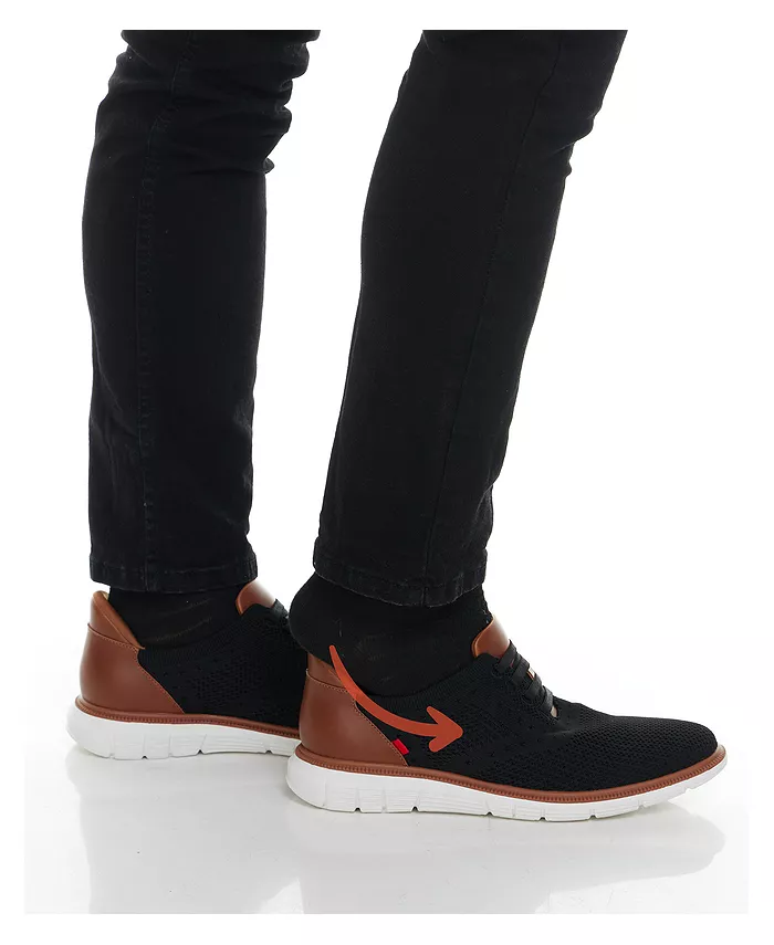 Charles Ave мужские оксфорды с технологией Hands-Free Slip On легкая сетчатая модель Marc Joseph New York, черный — фото 3