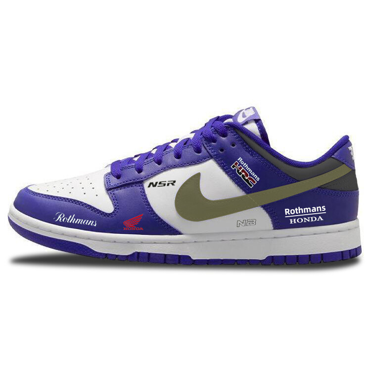 

Кроссовки Nike Dunk Skateboard Shoes Men Low-Top Blue White, синий