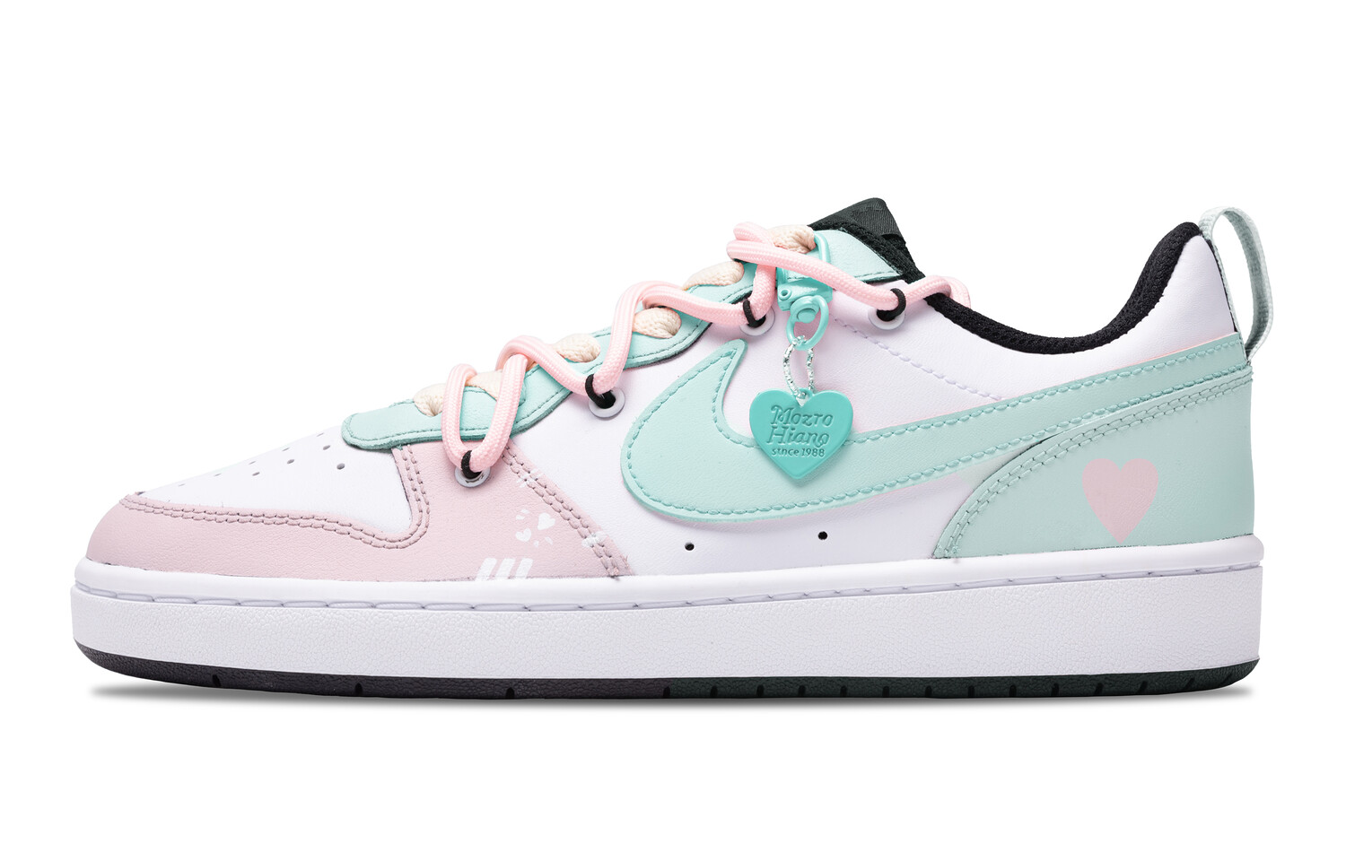 

Кроссовки Nike Court Borough Skateboarding Shoes Women's Low-top Green, белый