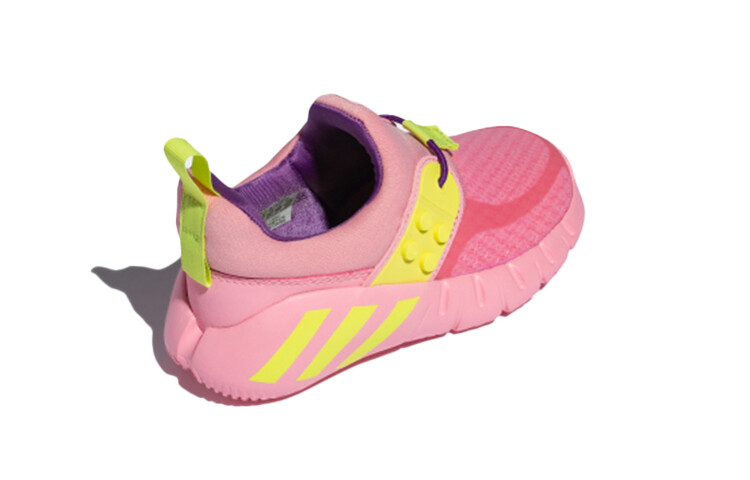 Кроссовки adidas LEGO X RapidaZen Infant 'Light Pink Semi Frozen Yellow' — фото 4