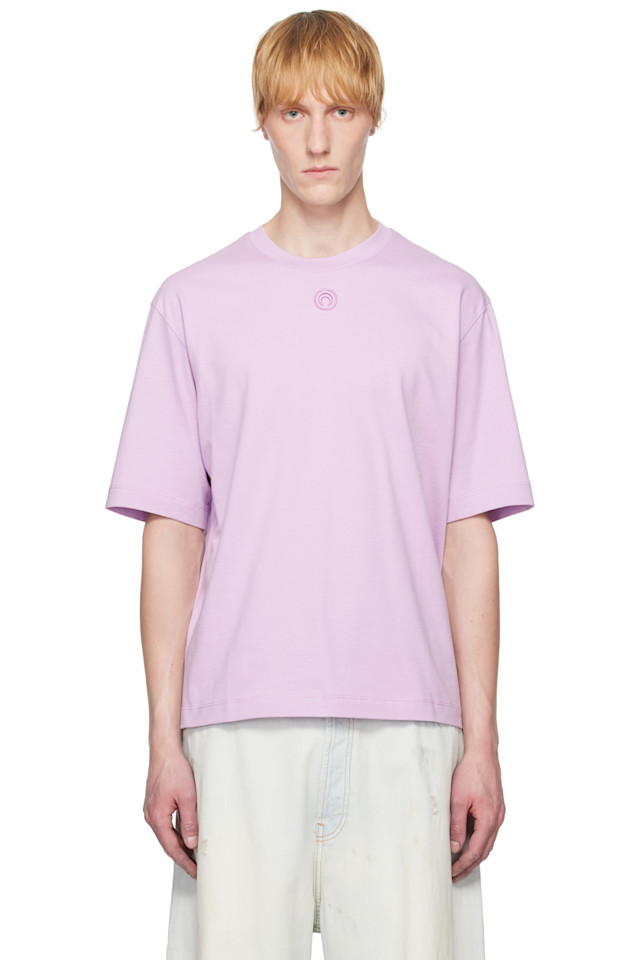 

Футболка свободного кроя с логотипом Moon Marine Serre, цвет cotton sweet lilac