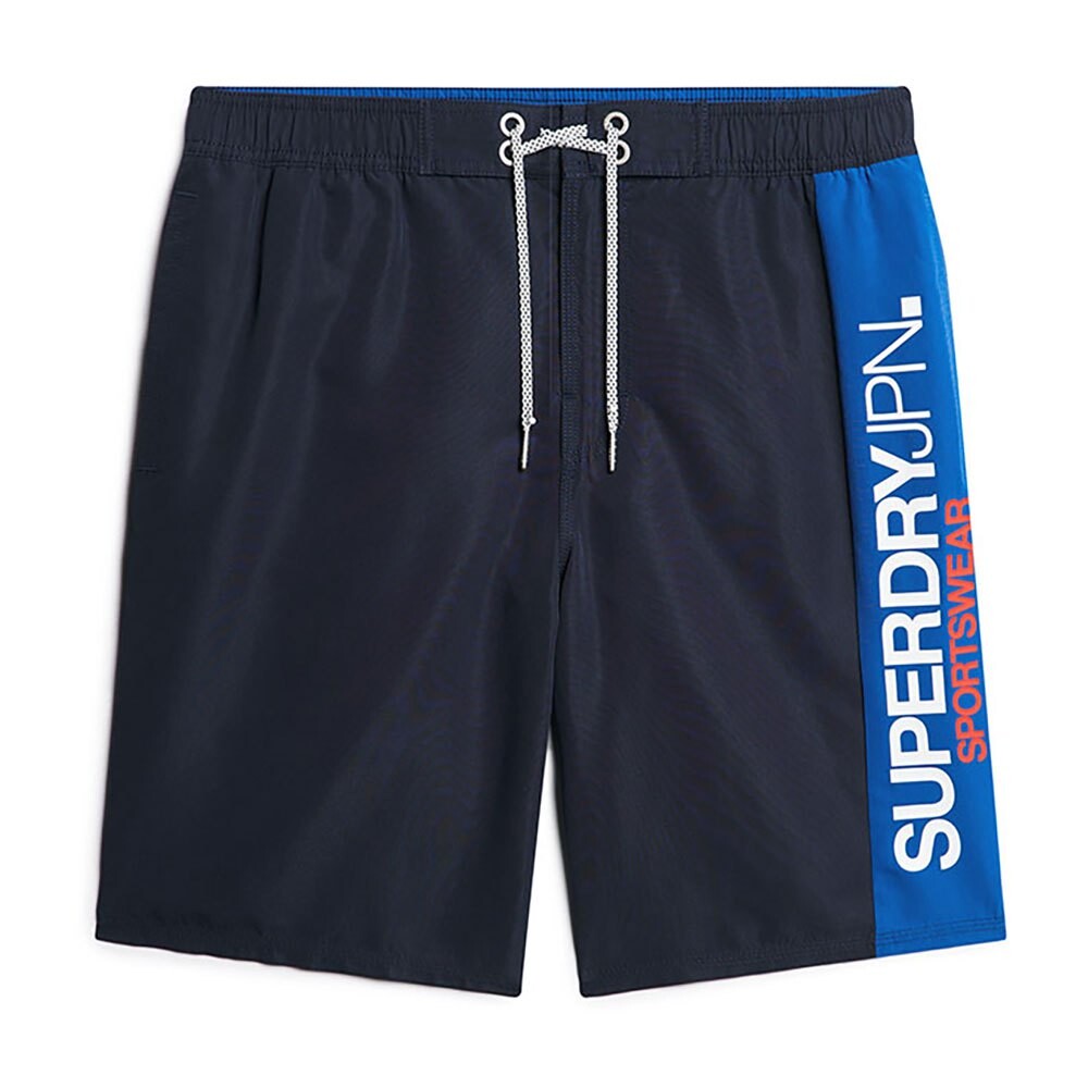Шорты для плавания Superdry Sportswear Logo 19´´ Swimming Shorts, синий — фото 3