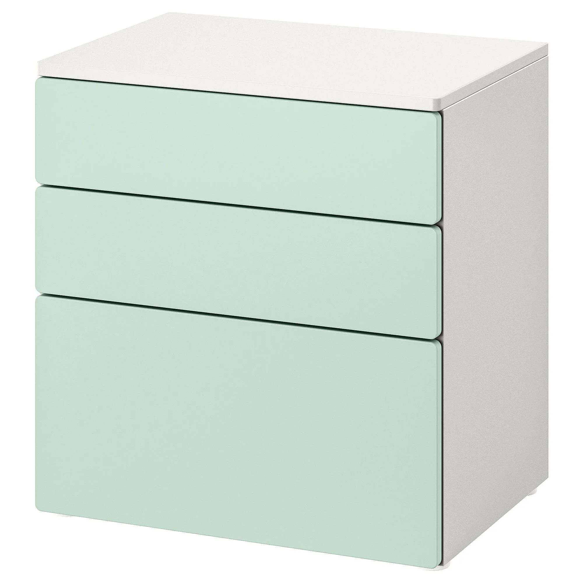 

Дубль Детский комод, белый/салатовый, 60x42x63 см, PLATSA/SMÅSTAD IKEA