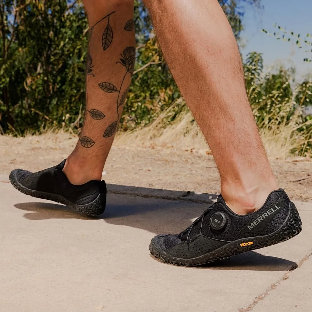 Мужские кроссовки Merrell Vapor Glove 6 Boa Trainers, черный — фото 2