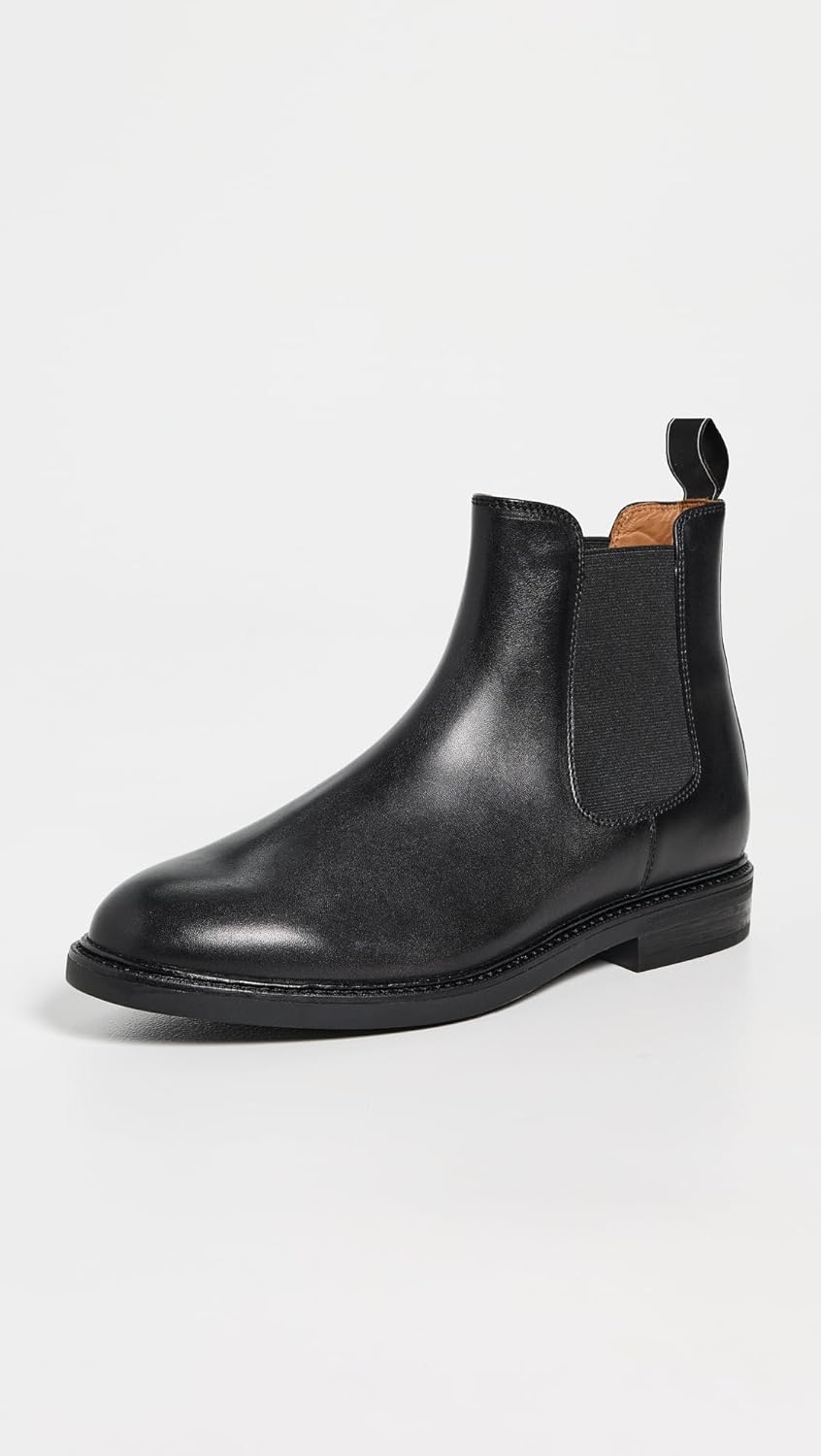 POLO RALPH LAUREN Мужские кожаные челси-ботинки Asher, Black — фото 2