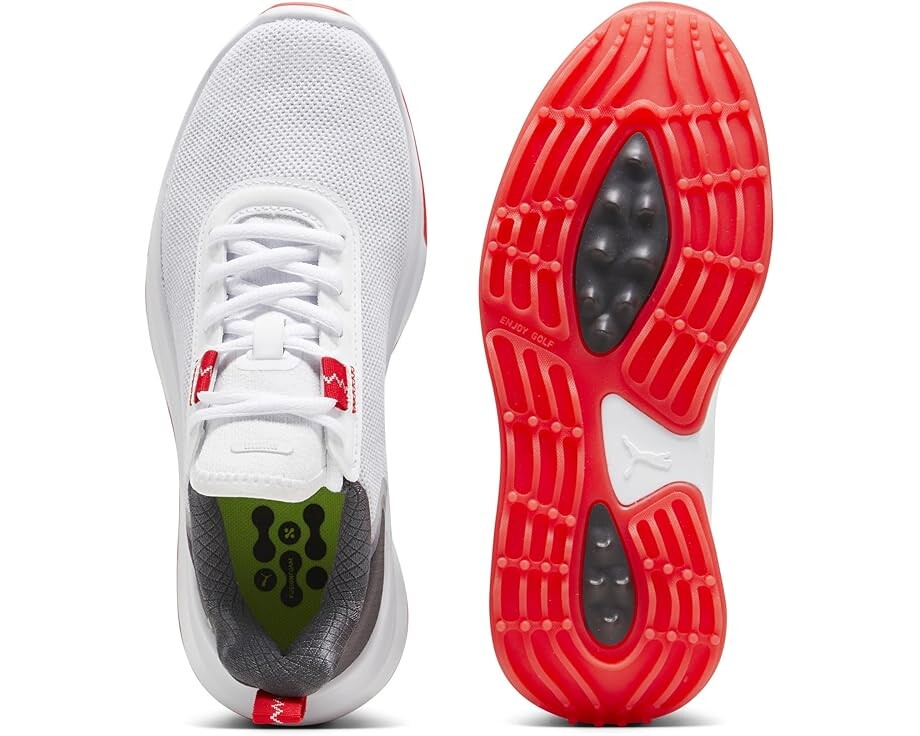 Кроссовки PUMA Golf Fusion Crush Sport Jr, цвет Puma White/Dark Coal — фото 2