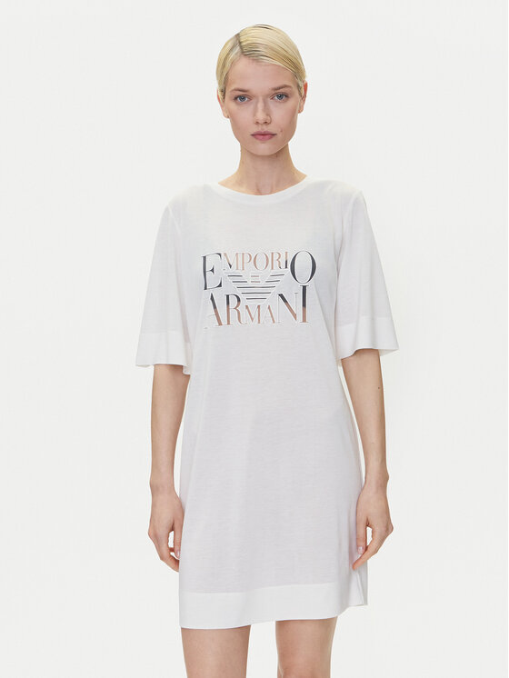 

Платье свободного кроя на каждый день EW000618 AF12187 U1131 Emporio Armani, белый