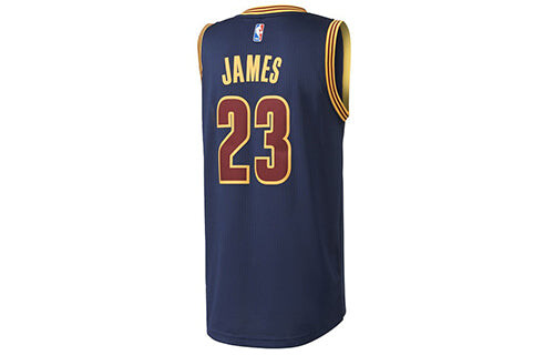 Спортивная футболка nba cleveland cavaliers swingman jersey - james Adidas, синий — фото 2