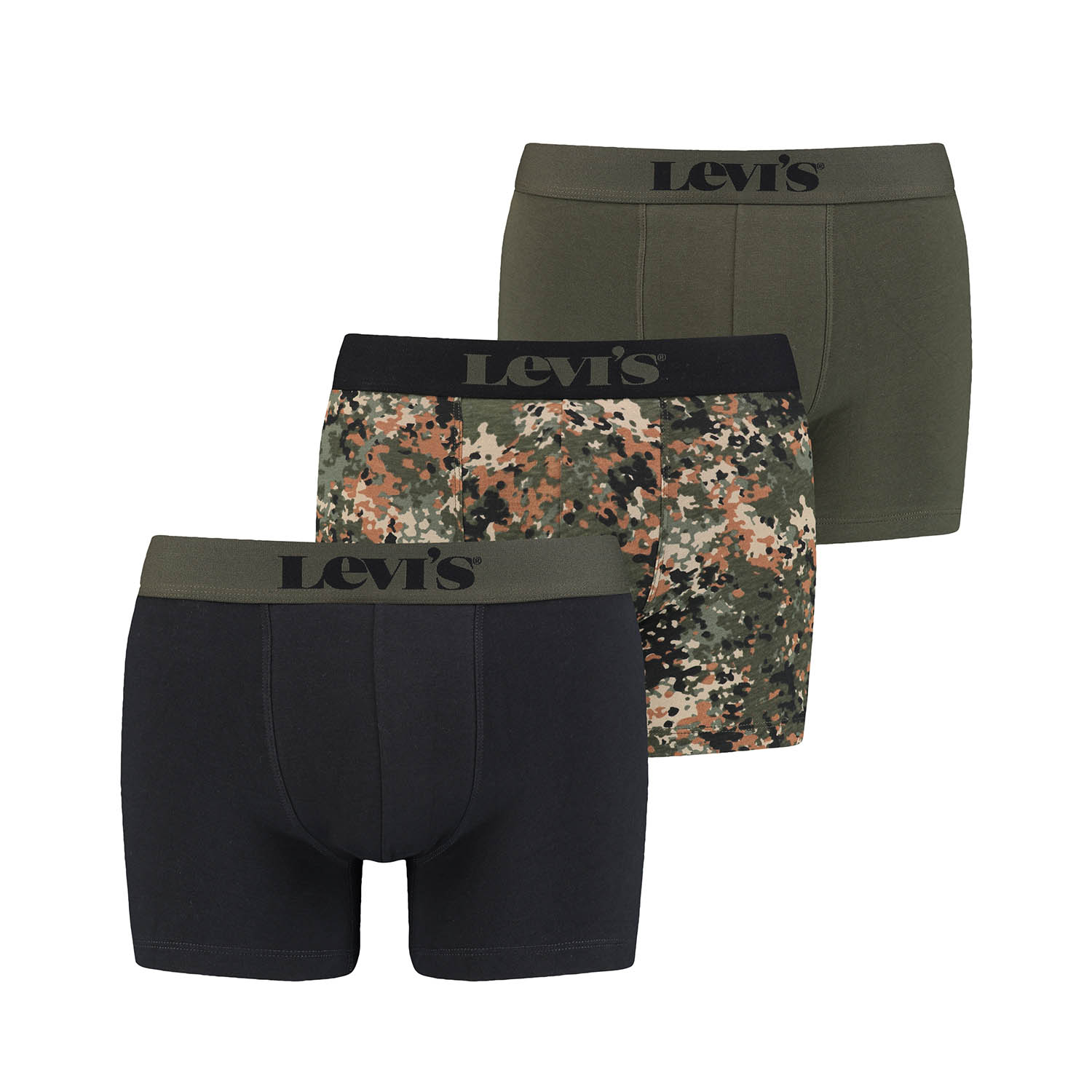 

Боксеры Levi´s Boxershorts LEVIS Men Giftbox Dotted Boxer Brief 3P, цвет Black/Green/Grey