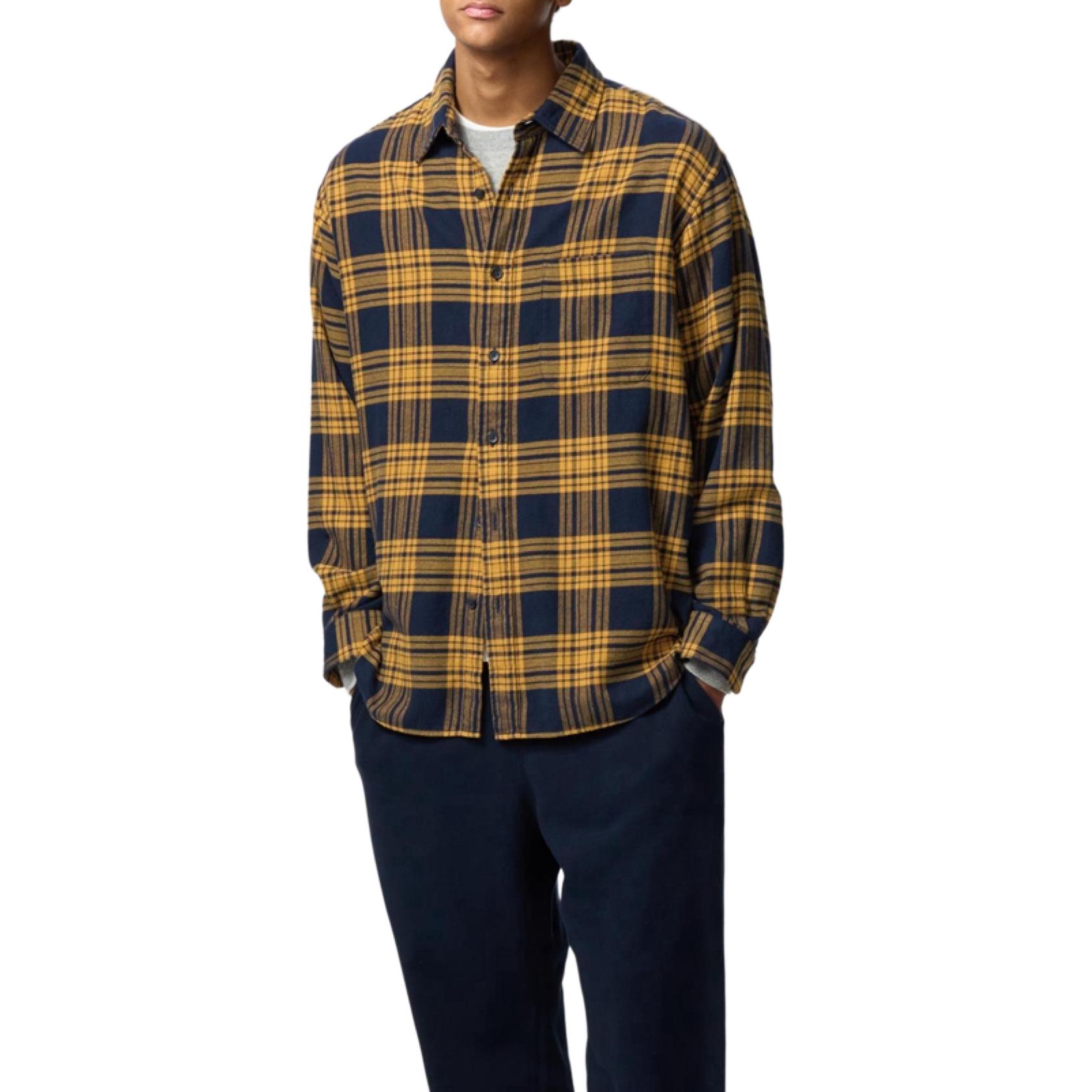 

UNIQLO Рубашка унисекс желтые