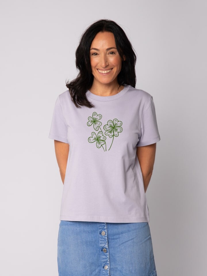 

Футболка wat Apparel T-Shirt Glücksklee, цвет Lavender