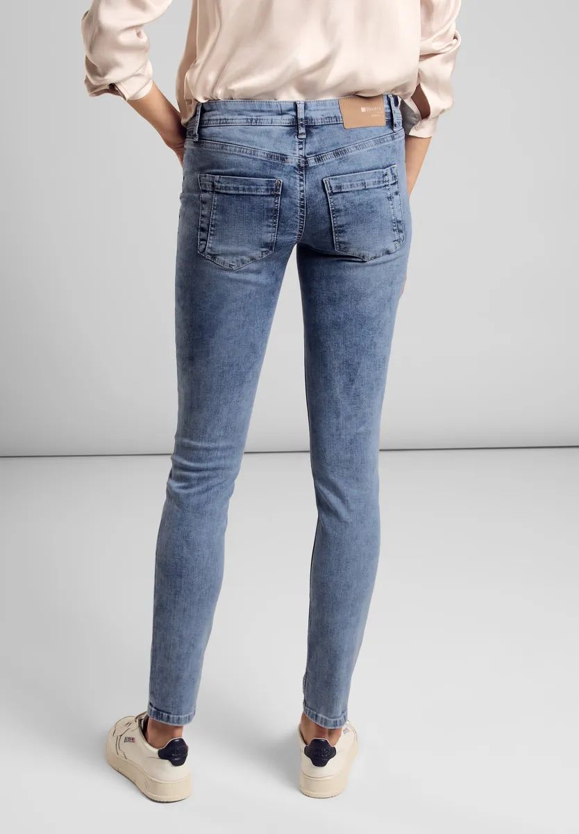 

Джинсы узкого кроя STREET ONE, 5 карманов, цвет Light Blue Random Wash