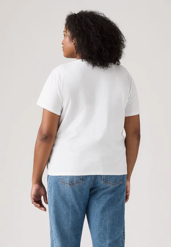 Идеальная футболка с v-образным вырезом, базовая футболка. Levi'S Plus, Bright White — фото 2