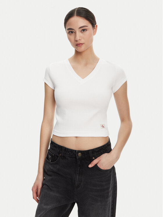 

Футболка regular fit LV047C910G Calvin Klein Jeans, белый