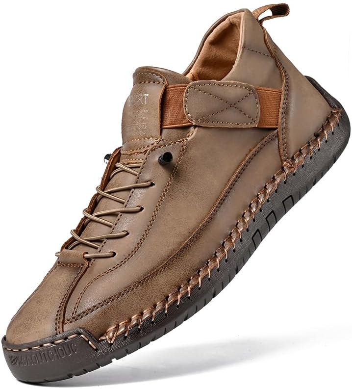 

Мужские ботинки MAIBUSILE Chukka Нескользящие ботинки на щиколотке Лоферы Повседневные ботинки для мужчин Легко надеваемые Легкие кроссовки Ручной работы Модные кроссовки Для ходьбы и вождения, хаки