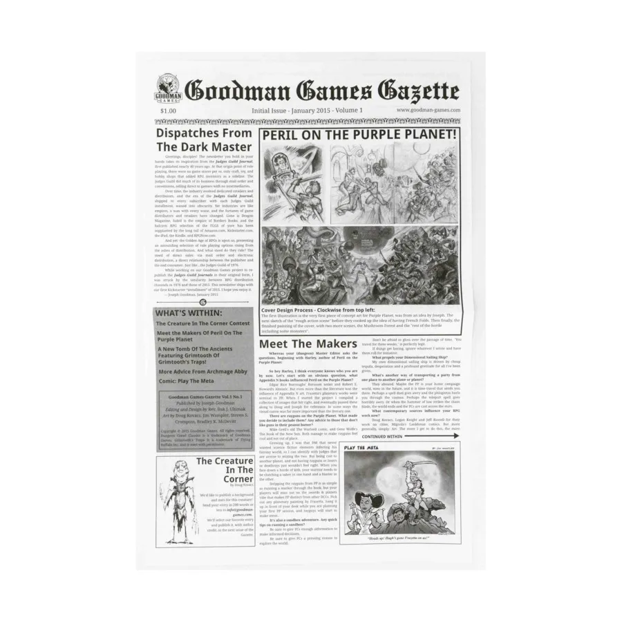

Том. 1, №1 - январь 2015 г., Goodman Games Gazette
