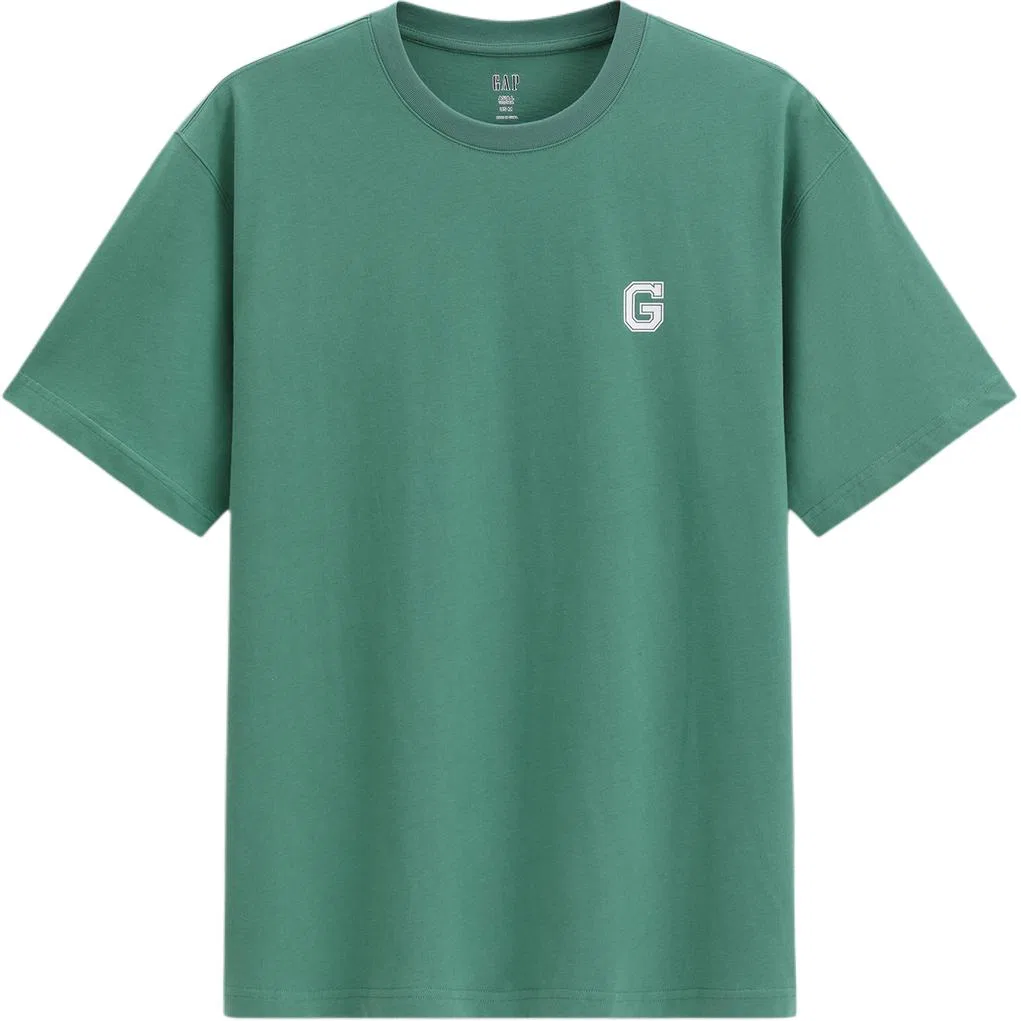 Футболка унисекс crew neck GAP, Emerald Green