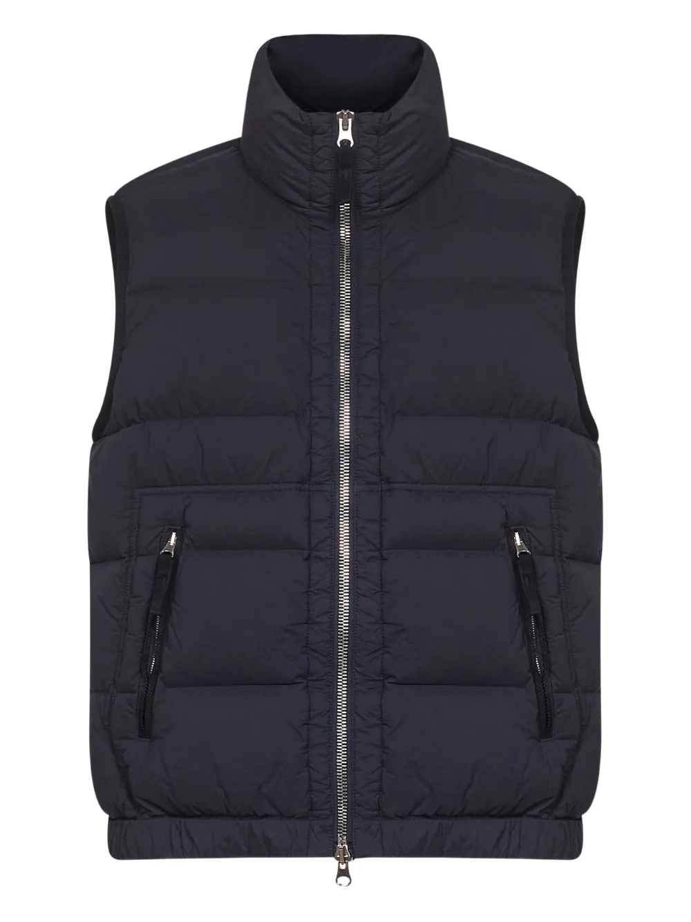 

Жилет с мягкой застежкой-молнией и двумя бегунками Stone Island, синий