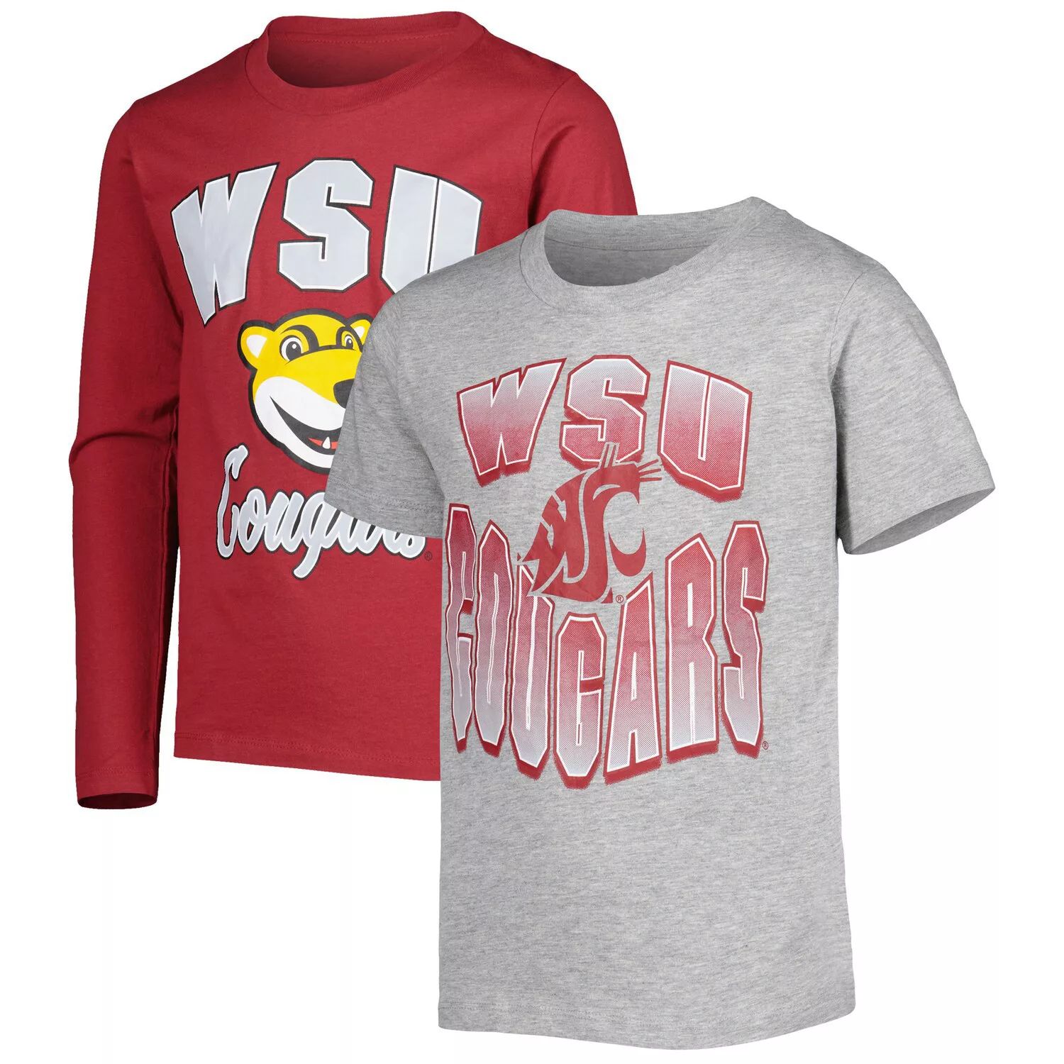 

Комплект футболок Youth Crimson/Heather Grey Washington State Cougars Game Day Outerstuff