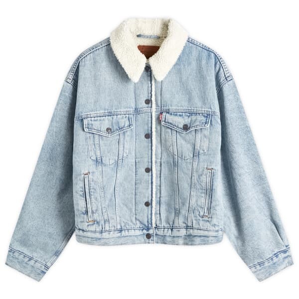 

Джинсовая куртка дальнобойщика из шерпы Levi'S, синий