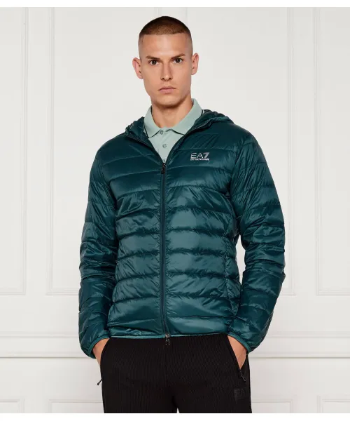 

Пуховик Regular fit Ea7, зеленый