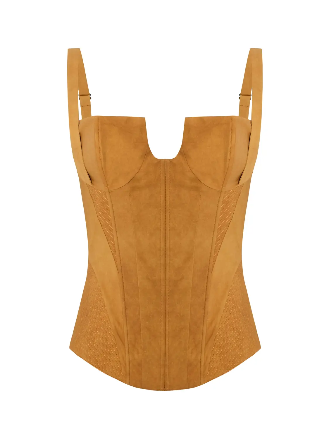 

Корсетный топ PCFG, Tan Suede